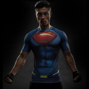 Captain America 3D Fitness T-Shirt -I-