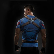 Load image into Gallery viewer, Captain America 3D Fitness T-Shirt -I-
