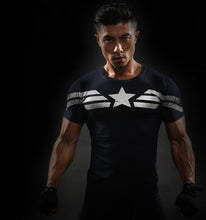 Load image into Gallery viewer, Captain America 3D Fitness T-Shirt -I-