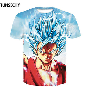 Dragon Ball Super Saiyan Anime Z Goku Summer T Shirt