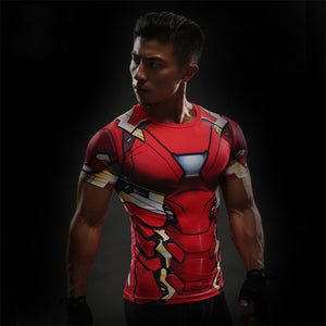 Iron Man 3D Fitness T-Shirt