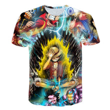 Load image into Gallery viewer, New Anime Summer Men&#39;s Funny fire T-Shirt
