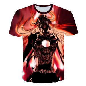 New Anime Summer Men's Funny fire T-Shirt
