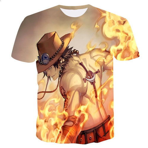 Naruto Men Anime Clothes City Character T Shirt