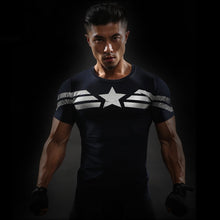 Load image into Gallery viewer, Captain America 3D Fitness T-Shirt